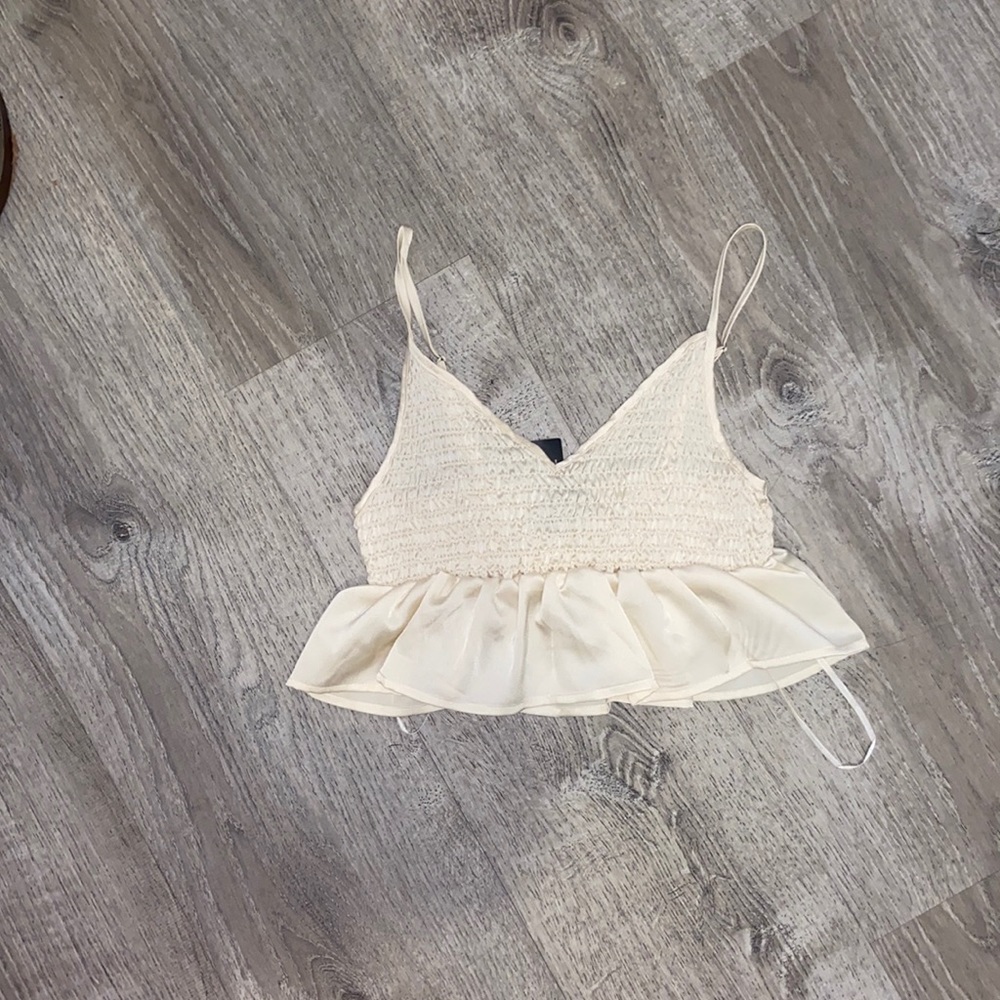 Forever 21 white crop top